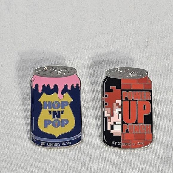 Hop 'N' Pop & Power Up Delicious Drinks Mystery Zootopia Disney Pin Set Of Two - Picture 2 of 6